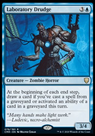 (078/361) Magic The Gathering Commander Legends Single: Laboratory Drudge Holo Rare