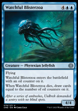 (078) Magic The Gathering Phyrexia: All Will Be One Single: Watchful Blisterzoa  Uncommon