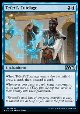 (078) Magic The Gathering Core 2021 Single: Teferi's Tutelage Holo Uncommon