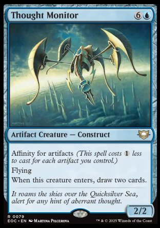 (079) Magic The Gathering Commander: Edge of Eternities Single: Thought Monitor  Rare
