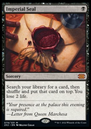 (079) Magic The Gathering Double Masters 2022 Single: Imperial Seal Holo Mythic