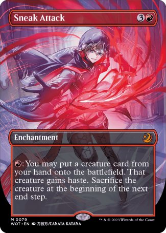 (079) Magic The Gathering Enchanting Tales Single: Sneak Attack (V.2)  Holo Mythic
