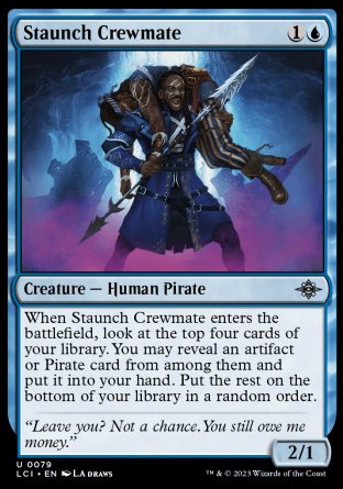 (079) Magic The Gathering The Lost Caverns of Ixalan Single: Staunch Crewmate Holo Uncommon