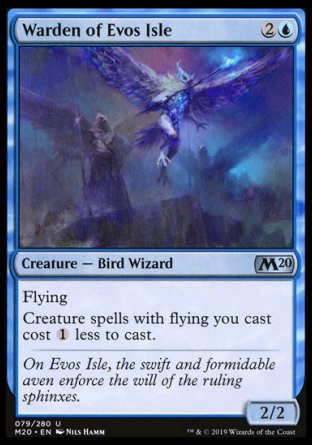 (079/280) Magic The Gathering Core 2020 Single: Warden of Evos Isle Holo Uncommon