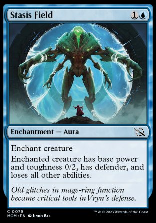 (079) Magic The Gathering March of the Machine Single: Stasis Field  Common