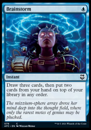 (079) Magic The Gathering Commander: Adventures in the Forgotten Realms Single: Brainstorm  Common