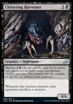 (080/274) Magic The Gathering Ikoria: Lair of Behemoths Single: Chittering Harvester Holo Uncommon