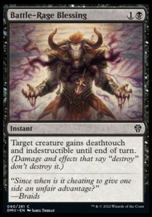 (080) Magic The Gathering Dominaria United Single: Battle-Rage Blessing  Common