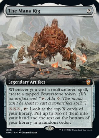 (080) Magic The Gathering Commander: Dominaria United: Extras Single: The Mana Rig  Mythic