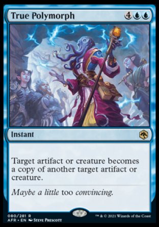 (080) Magic The Gathering Adventures in the Forgotten Realms Single: True Polymorph Holo Rare