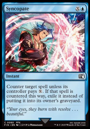 (080) Magic The Gathering Magic: The Gathering - FINAL FANTASY Single: Syncopate Holo Common