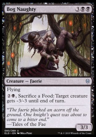 (080/269) Magic The Gathering Throne of Eldraine Single: Bog Naughty  Uncommon