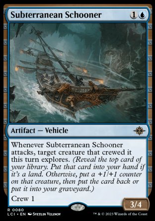 (080) Magic The Gathering The Lost Caverns of Ixalan Single: Subterranean Schooner Holo Rare