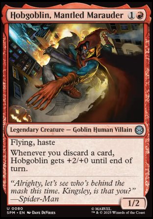 (080) Magic The Gathering Magic: The Gathering | Marvel's Spider-Man Single: Hobgoblin, Mantled Marauder  Uncommon