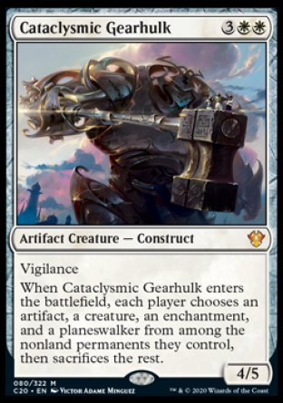 (080/322) Magic The Gathering Commander: Ikoria Single: Cataclysmic Gearhulk  Mythic