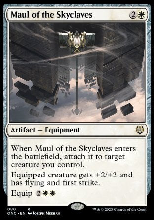 (080) Magic The Gathering Commander: Phyrexia: All Will Be One Single: Maul of the Skyclaves  Rare