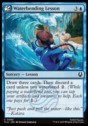 (080) Magic The Gathering Magic: The Gathering | Avatar: The Last Airbender Single: Waterbending Lesson Holo Common