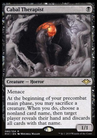 (080/254) Magic The Gathering Modern Horizons Single: Cabal Therapist  Rare