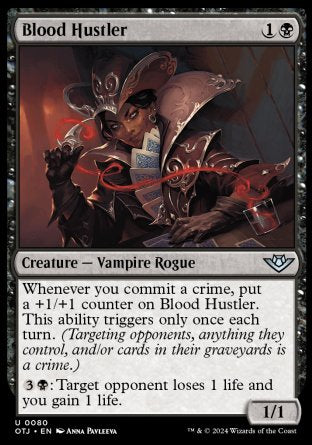 (080) Magic The Gathering Outlaws of Thunder Junction Single: Blood Hustler  Uncommon