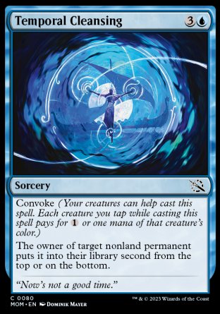 (080) Magic The Gathering March of the Machine Single: Temporal Cleansing  Common
