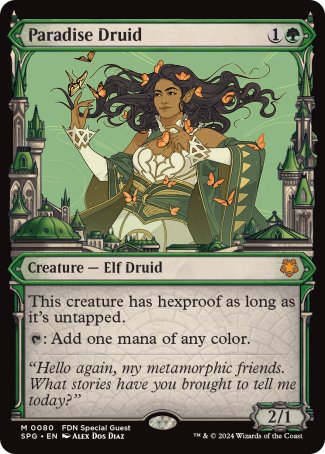 (080) Magic The Gathering Special Guests Single: Paradise Druid  Mythic