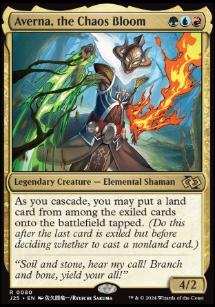(080) Magic The Gathering Foundations Jumpstart Single: Averna, the Chaos Bloom  Rare