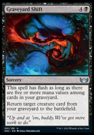 (081) Magic The Gathering Streets of New Capenna Single: Graveyard Shift Holo Uncommon