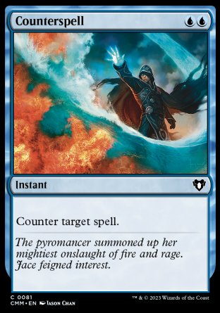 (081) Magic The Gathering Commander Masters Single: Counterspell Holo Common