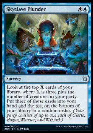 (081/280) Magic The Gathering Zendikar Rising Single: Skyclave Plunder Holo Uncommon