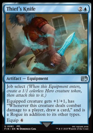 (081) Magic The Gathering Magic: The Gathering - FINAL FANTASY Single: Thief's Knife  Uncommon