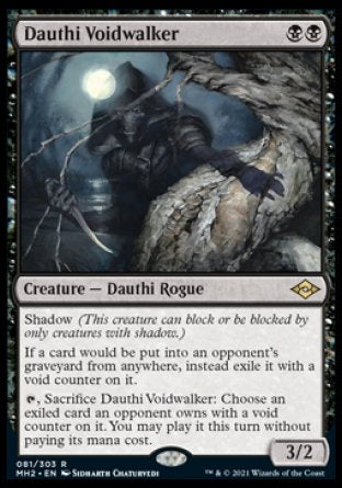 (081) Magic The Gathering Modern Horizons 2 Single: Dauthi Voidwalker  Rare