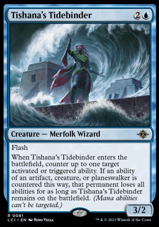 (081) Magic The Gathering The Lost Caverns of Ixalan Single: Tishana's Tidebinder  Rare