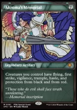 (081) Magic The Gathering Special Guests Single: Akroma's Memorial  Mythic