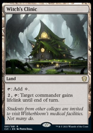 (081) Magic The Gathering Commander: Strixhaven Single: Witch's Clinic  Rare