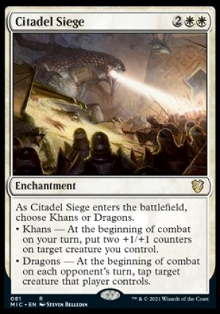 (081) Magic The Gathering Commander: Innistrad: Midnight Hunt Single: Citadel Siege  Rare