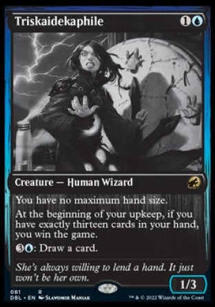 (081) Magic The Gathering Innistrad: Double Feature Single: Triskaidekaphile  Rare