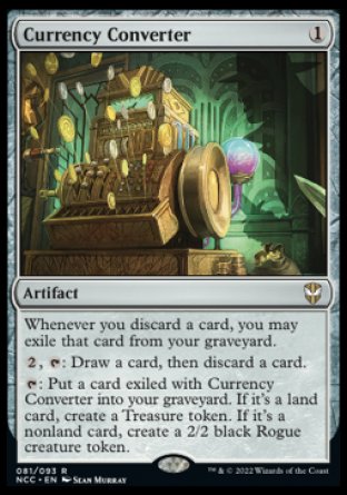 (081) Magic The Gathering Commander: Streets of New Capenna Single: Currency Converter  Rare