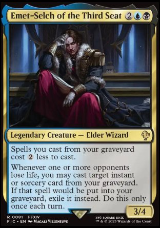 (081) Magic The Gathering Commander: Magic: The Gathering - FINAL FANTASY: Collector's Edition Single: Emet-Selch of the Third Seat Holo Rare