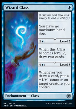 (081) Magic The Gathering Adventures in the Forgotten Realms Single: Wizard Class Holo Uncommon