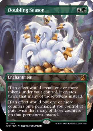 (081) Magic The Gathering Enchanting Tales Single: Doubling Season (V.2)  Holo Mythic