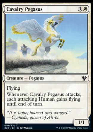 (081/322) Magic The Gathering Commander: Ikoria Single: Cavalry Pegasus  Common