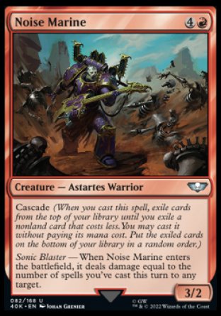 (082) Magic The Gathering Universes Beyond: Warhammer 40000 Single: Noise Marine  Uncommon
