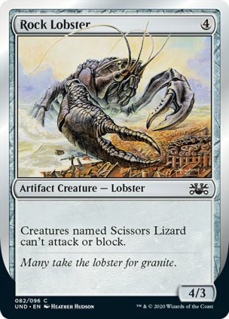 (082/096) Magic The Gathering Unsanctioned Single: Rock Lobster  Common