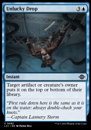 (082) Magic The Gathering The Lost Caverns of Ixalan Single: Unlucky Drop Holo Common