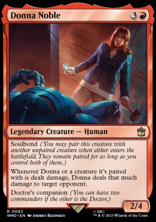 (082) Magic The Gathering Universes Beyond: Doctor Who Single: Donna Noble Holo Rare