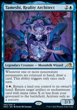 (082) Magic The Gathering Kamigawa: Neon Dynasty Single: Tameshi, Reality Architect Holo Rare