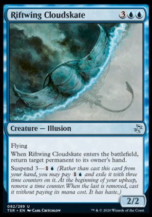 (082/289) Magic The Gathering Time Spiral Remastered Single: Riftwing Cloudskate Holo Uncommon