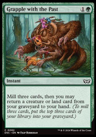(082) Magic The Gathering Commander: Duskmourn: House of Horror Single: Grapple with the Past  Common
