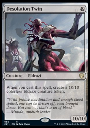(082) Magic The Gathering Commander: Strixhaven Single: Desolation Twin  Rare
