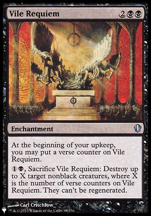 (098) Magic The Gathering The List Single: Vile Requiem  Uncommon